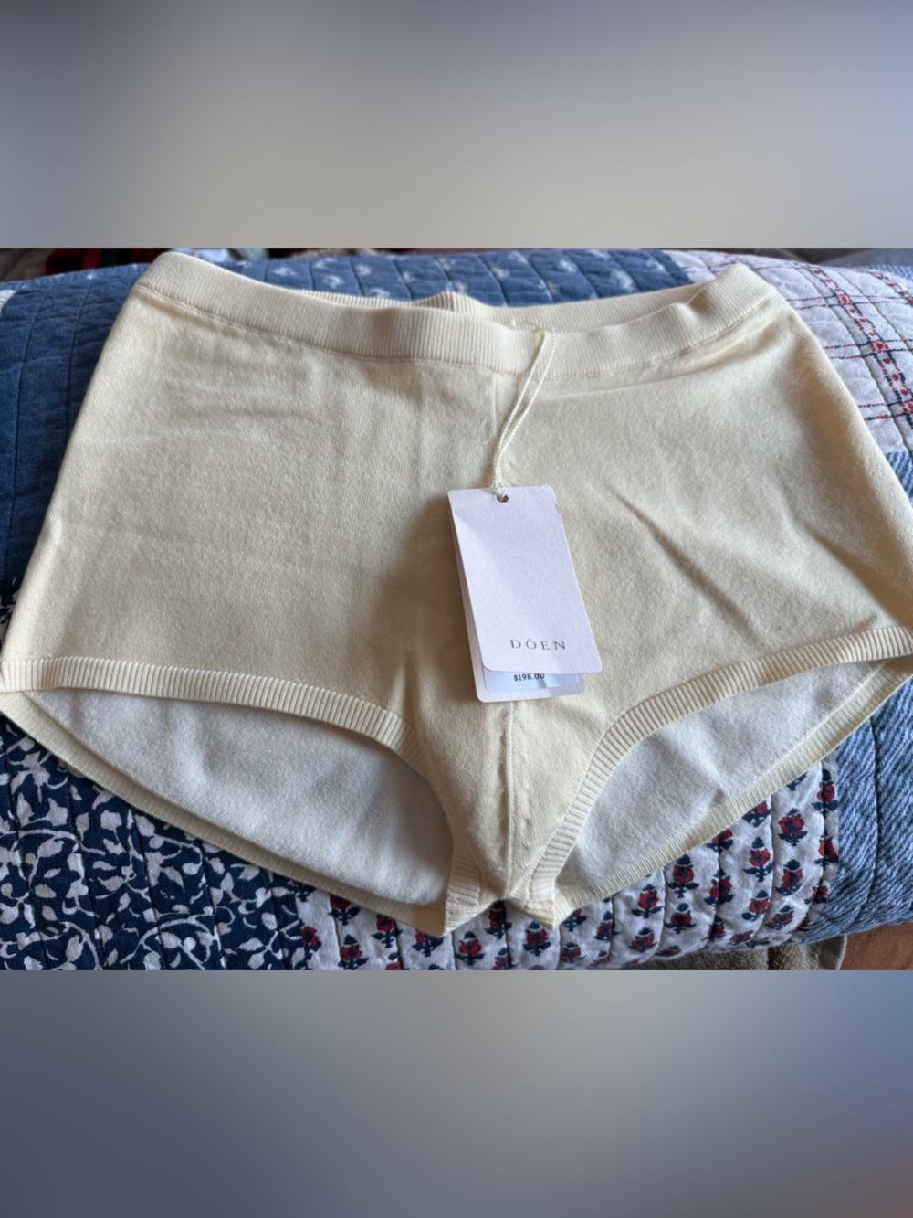 Doen Tavia Short in Citrone Yellow High-Rise Brief